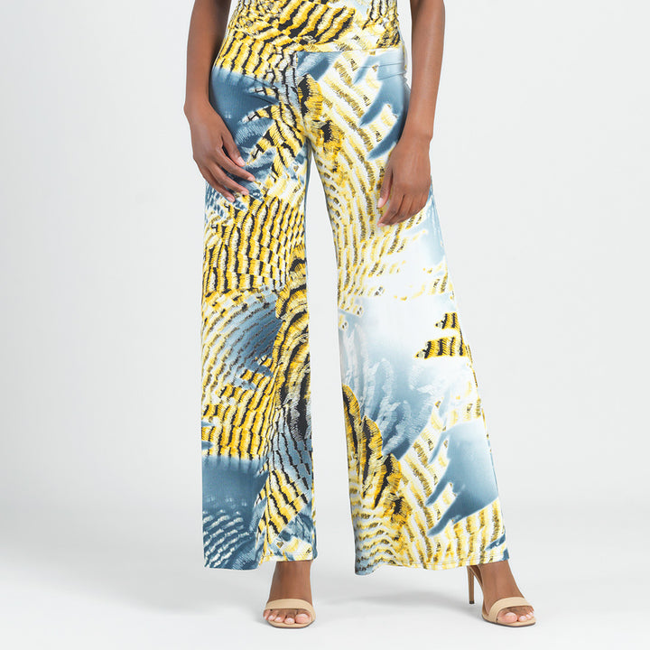 Butter Knit - Palazzo Pant - Palm Feather - Sizes!