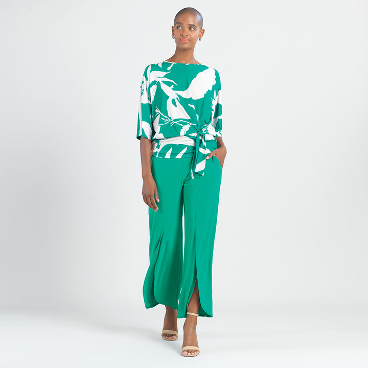 Side Tie Top - Floral Branch - Final Sale!