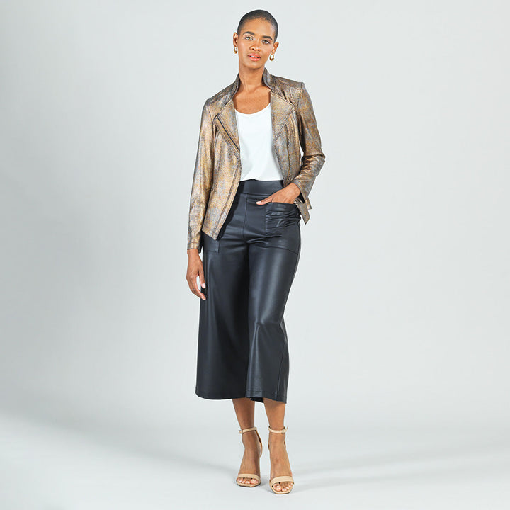 Metallic Liquid Leather&trade; Textured Signature Jacket - Copper