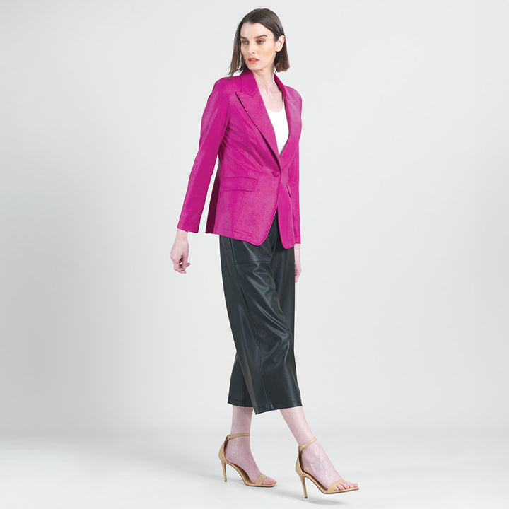 Liquid Leather&trade; Signature Pocket Blazer - Magenta - Sizes - XS, SM, MED